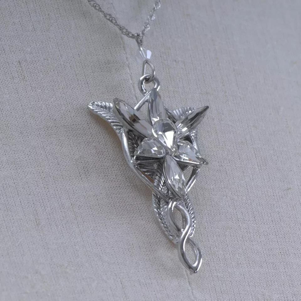 SALE Lord of the Rings Arwen Evenstar Charming Necklace Pendant LOTR Aragorn