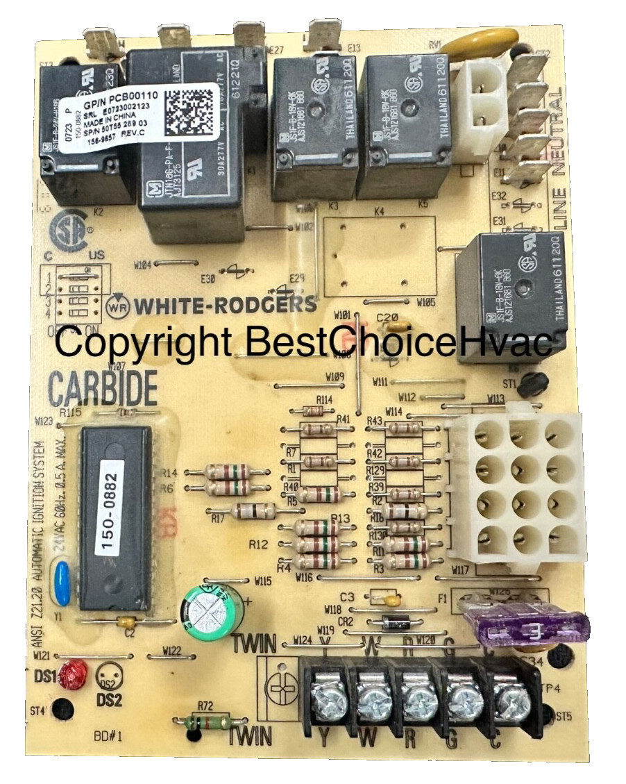PCB00110 Gas Furnace Control Board 50T55-289