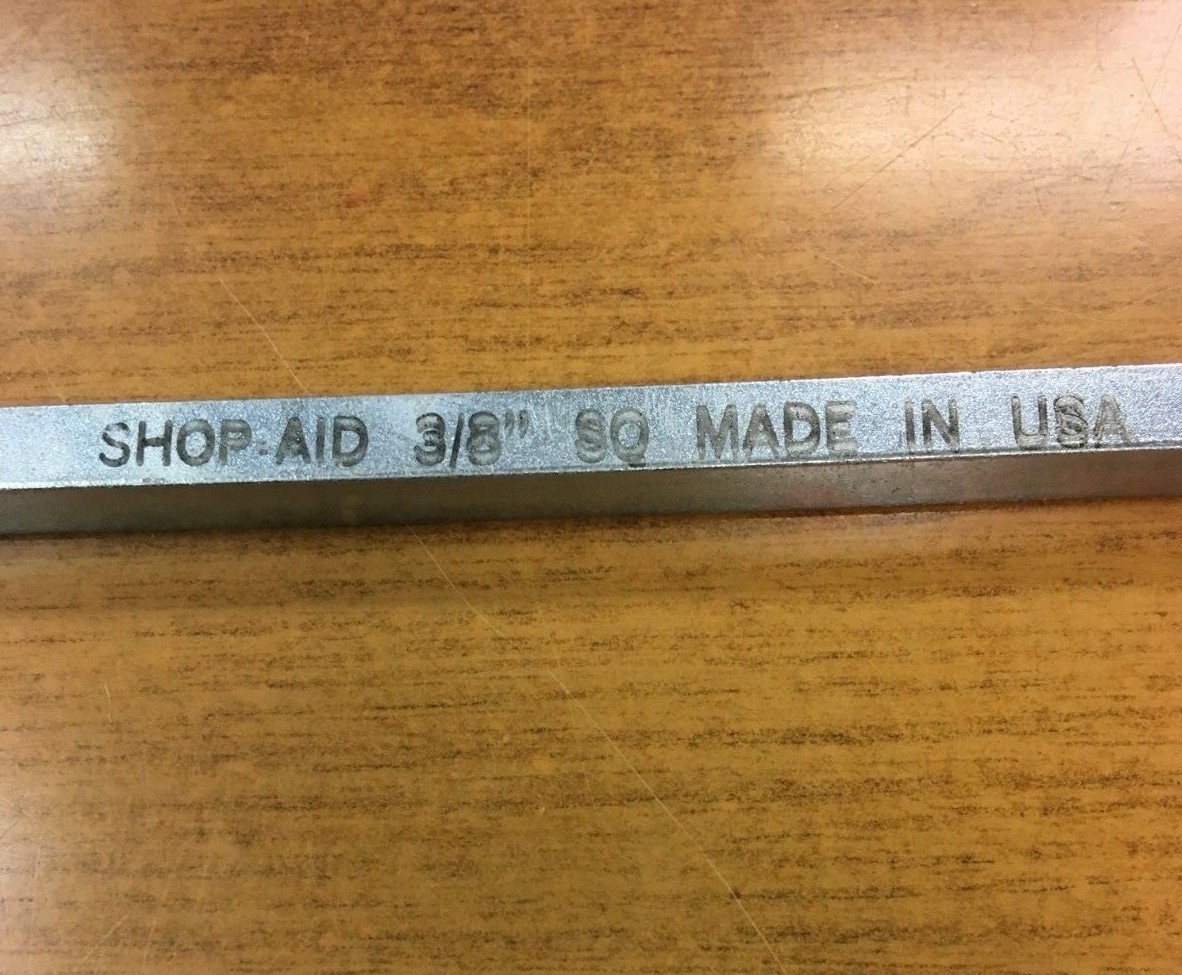 Square Steel Key Stock 3/8" by 1'