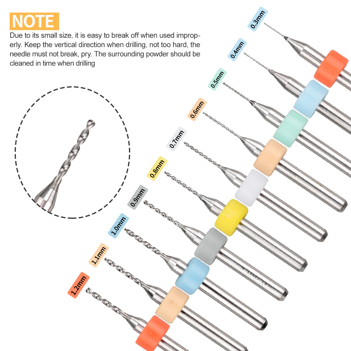 Precision Pin Vise Micro Drill Bits Hand Twist Drill Bits Set Rotary Tools Kit
