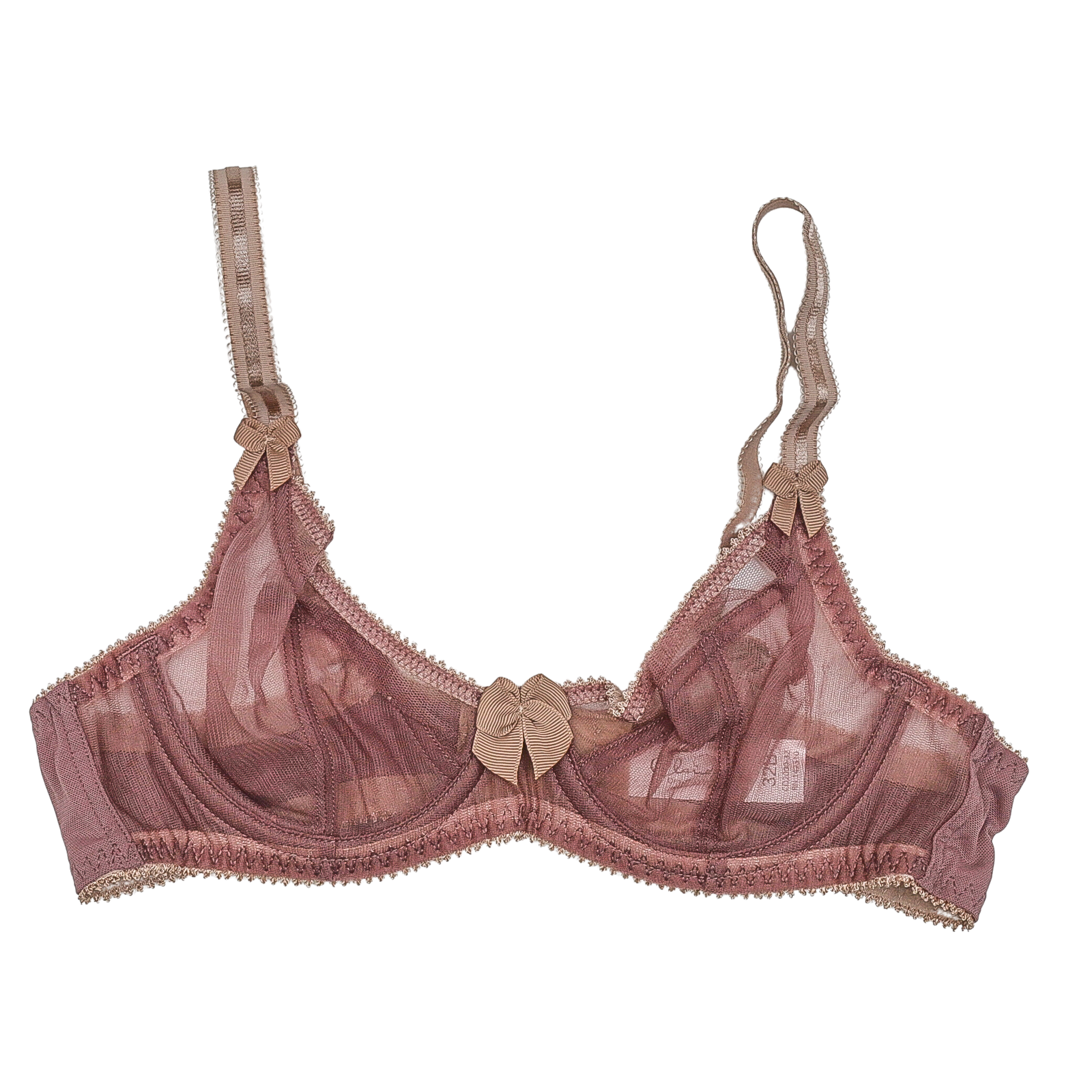 Claudette Dessous Mesh Full Coverage Bra CD2000 Twilight Matchstick