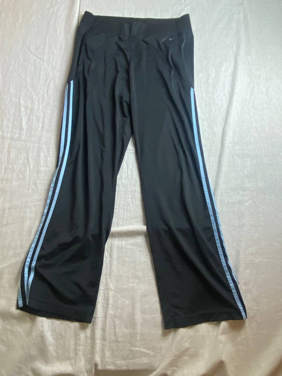 Adidas Sweatpants Mens Size Large Black 3-Striped Athleisure Outdoor Training