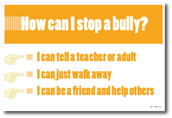 How Can I Stop A Bully? - MOTIVATIONAL Classroom POSTER