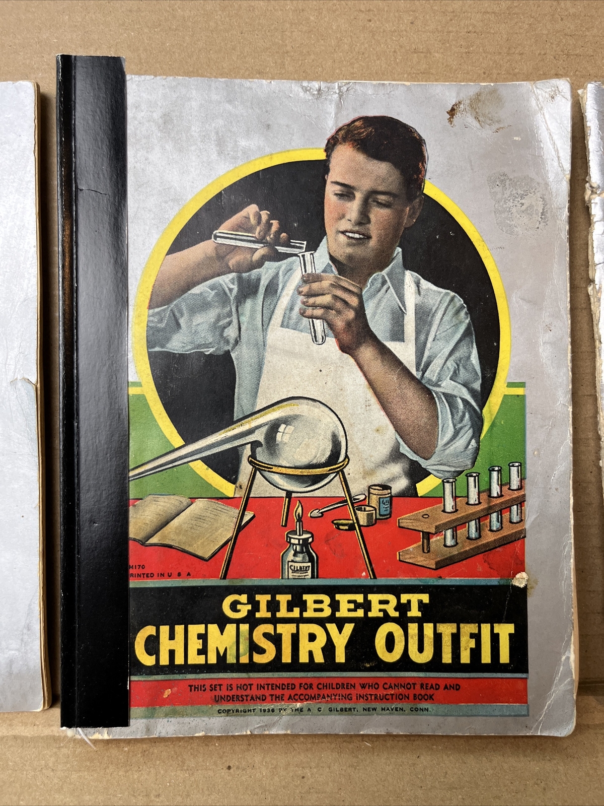 Lot 4 Gilbert Chemistry Books - OLD