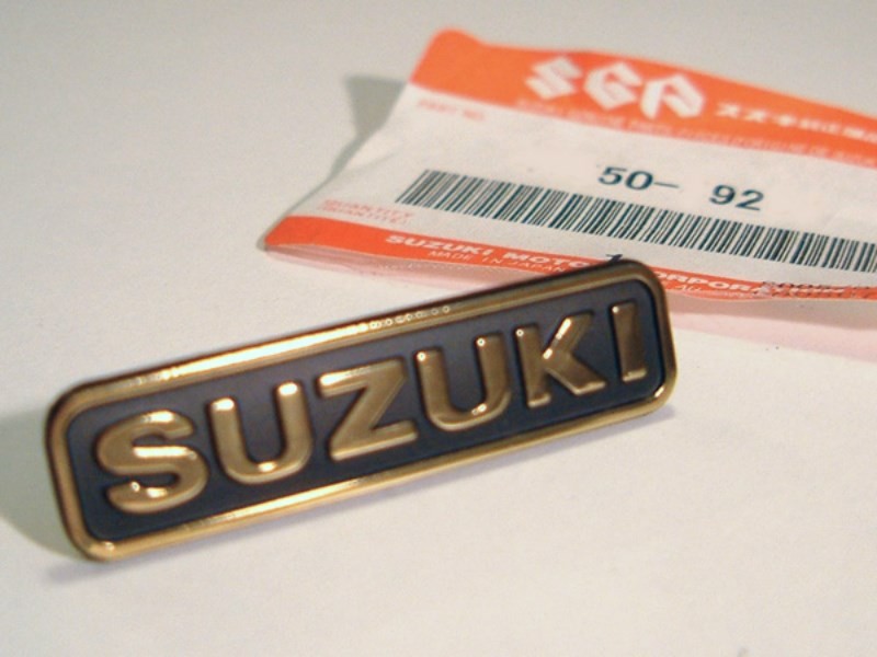 Genuine Suzuki Handlebar Cover Emblem Badge Decal NOS oem gs1100 gs1000 gs850 gs