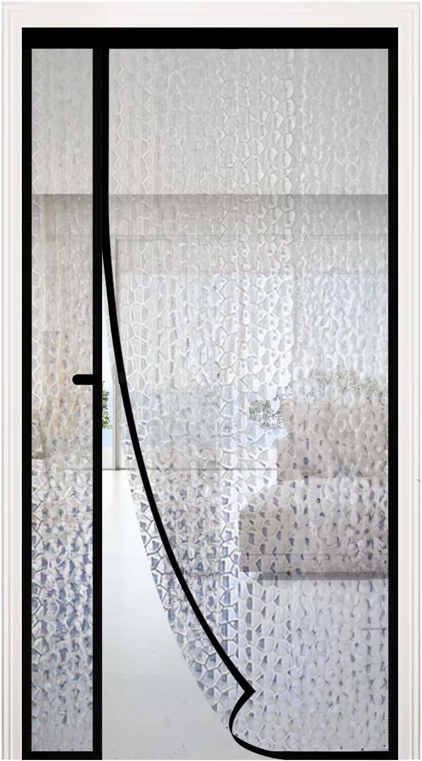 Magnetic Thermal Insulated Door Curtain Waterproof EVA Cover Left Right Side