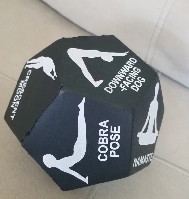 Yoga Dice Foam Exercise 12-Sided Die Home Gym Children's Yoga Poses Postures Fun