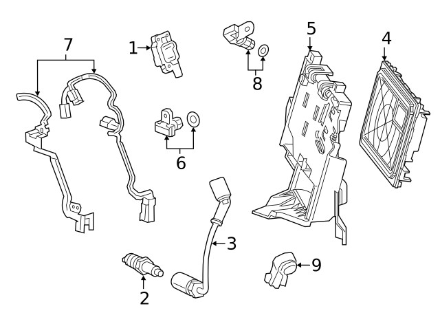 Genuine GM Engine Control Module Bracket 85167085