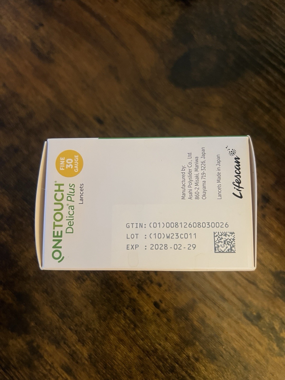 OneTouch Delica Plus 30g Blood Lancets 100 Units
