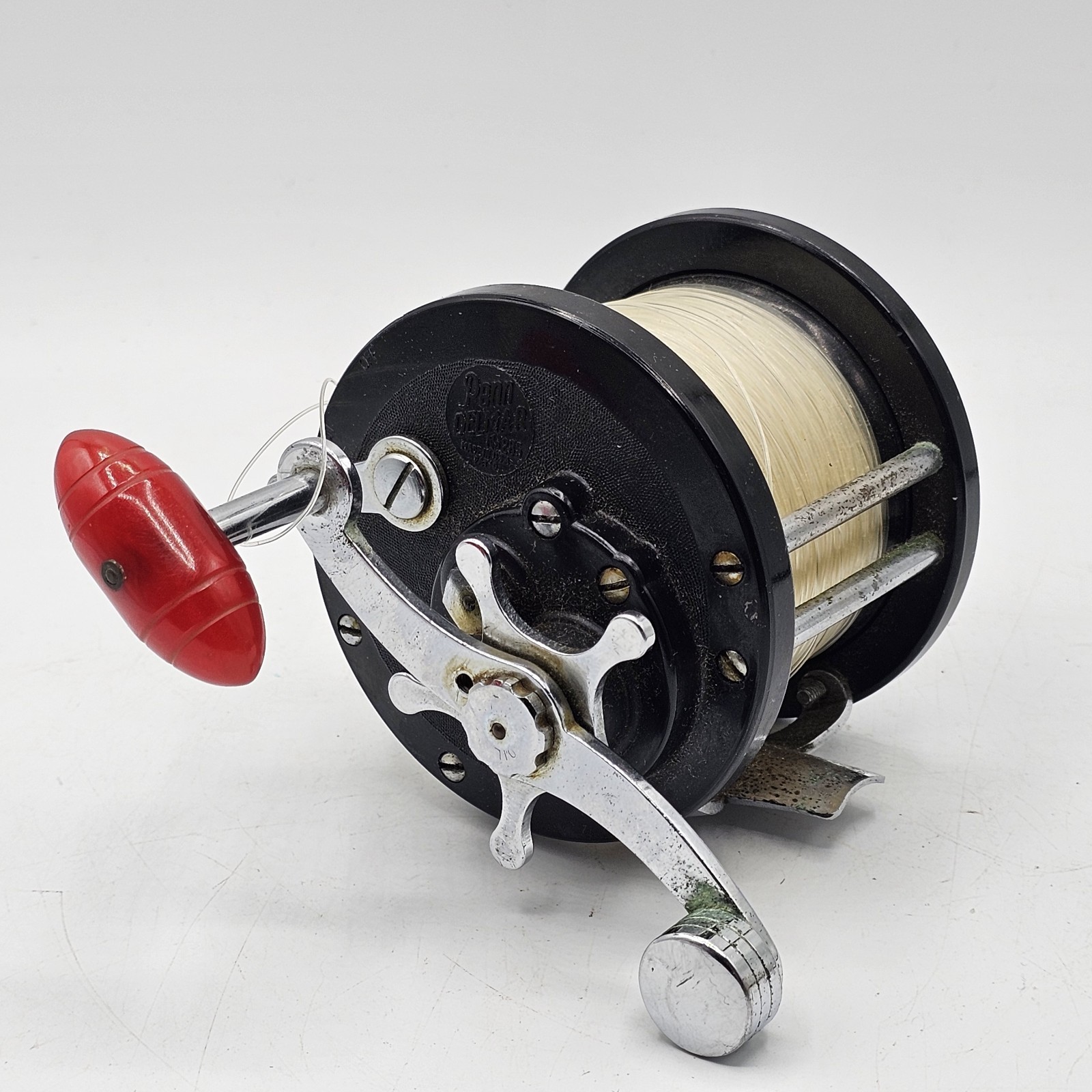 Penn Delmar Fishing Reel Vintage No. 285 Saltwater 250yd Capacity Fully Spooled