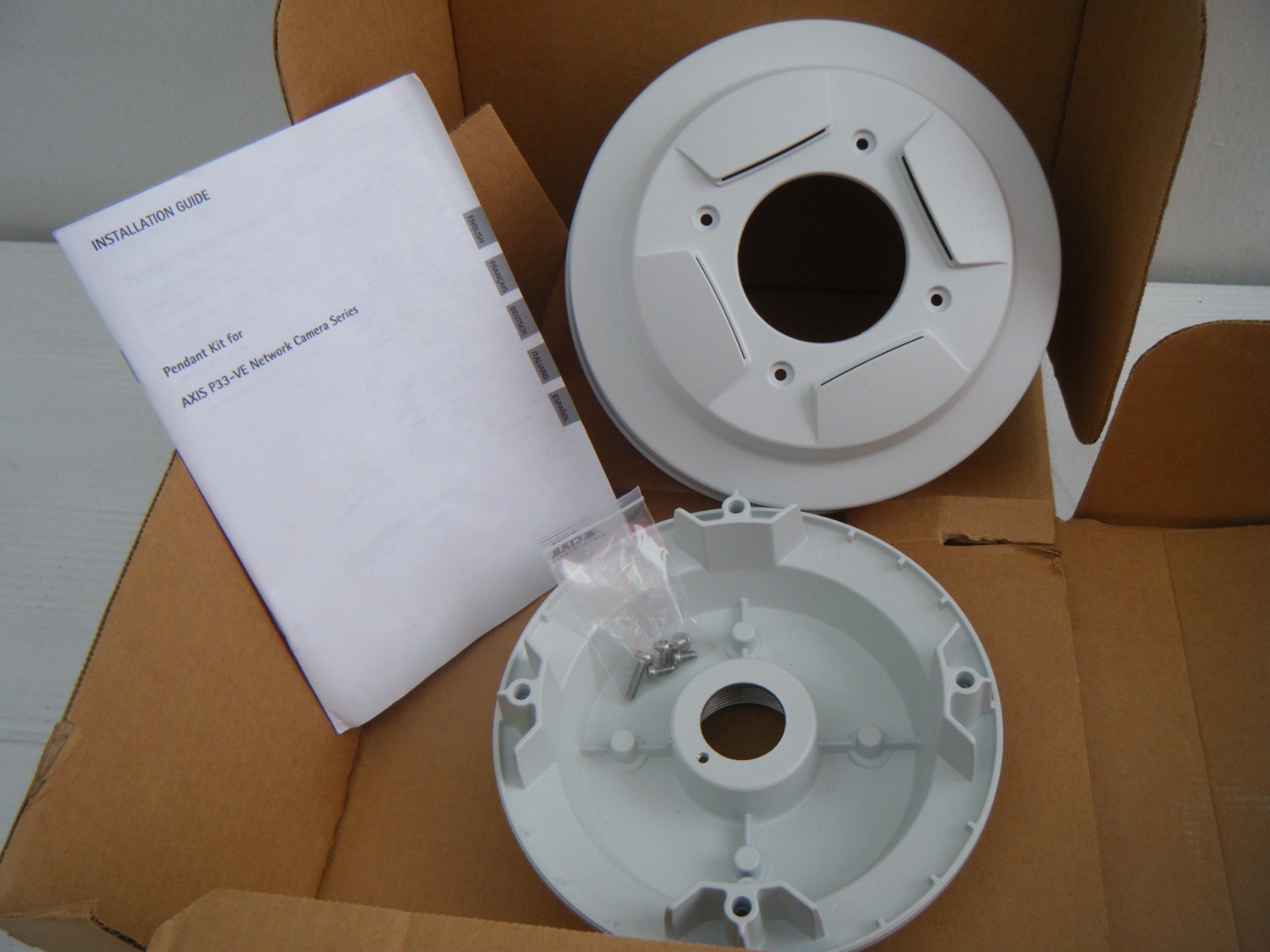 New Axis 5502-321 ACC Pendant Drop Ceiling Kit P33 -VE Network Series Cameras