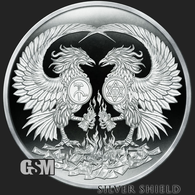 2021 Silver Shield MARCH OF THE BEAST - 1oz Proof - #34 "Death of Dollar" Series