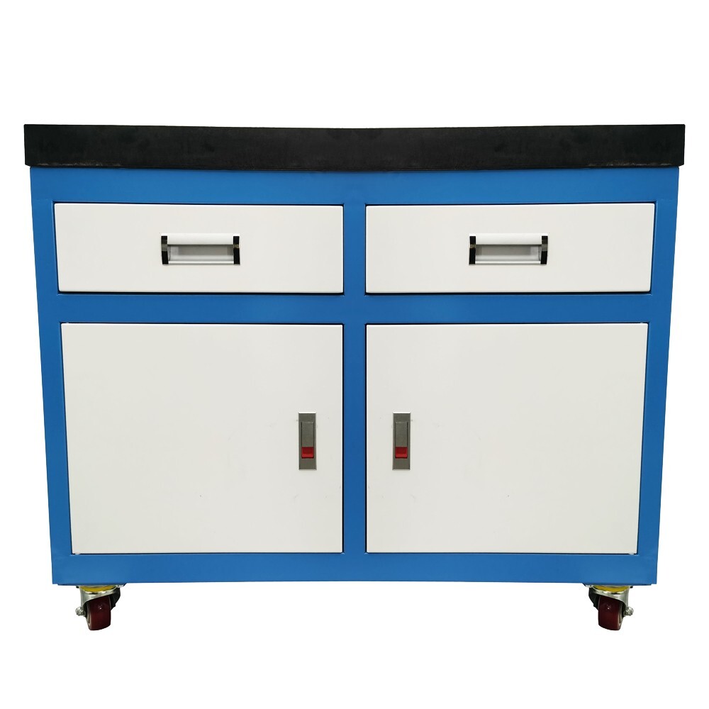 35.4"*23.6" Movable T-slot Worktable Platform with Drawers for Tapping Machine