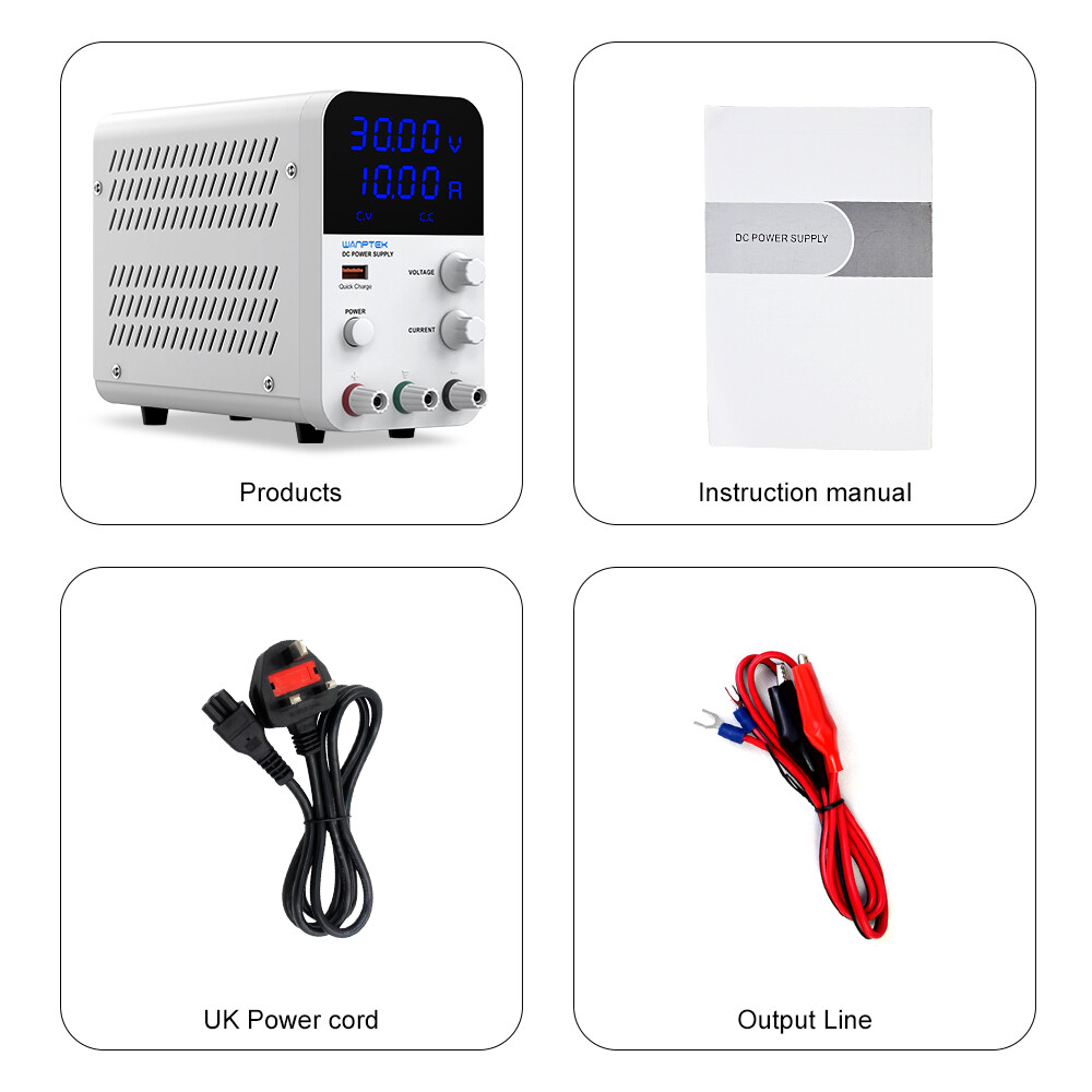30V 10A Laboratory adjustable DC power supply Variable LCD display precision