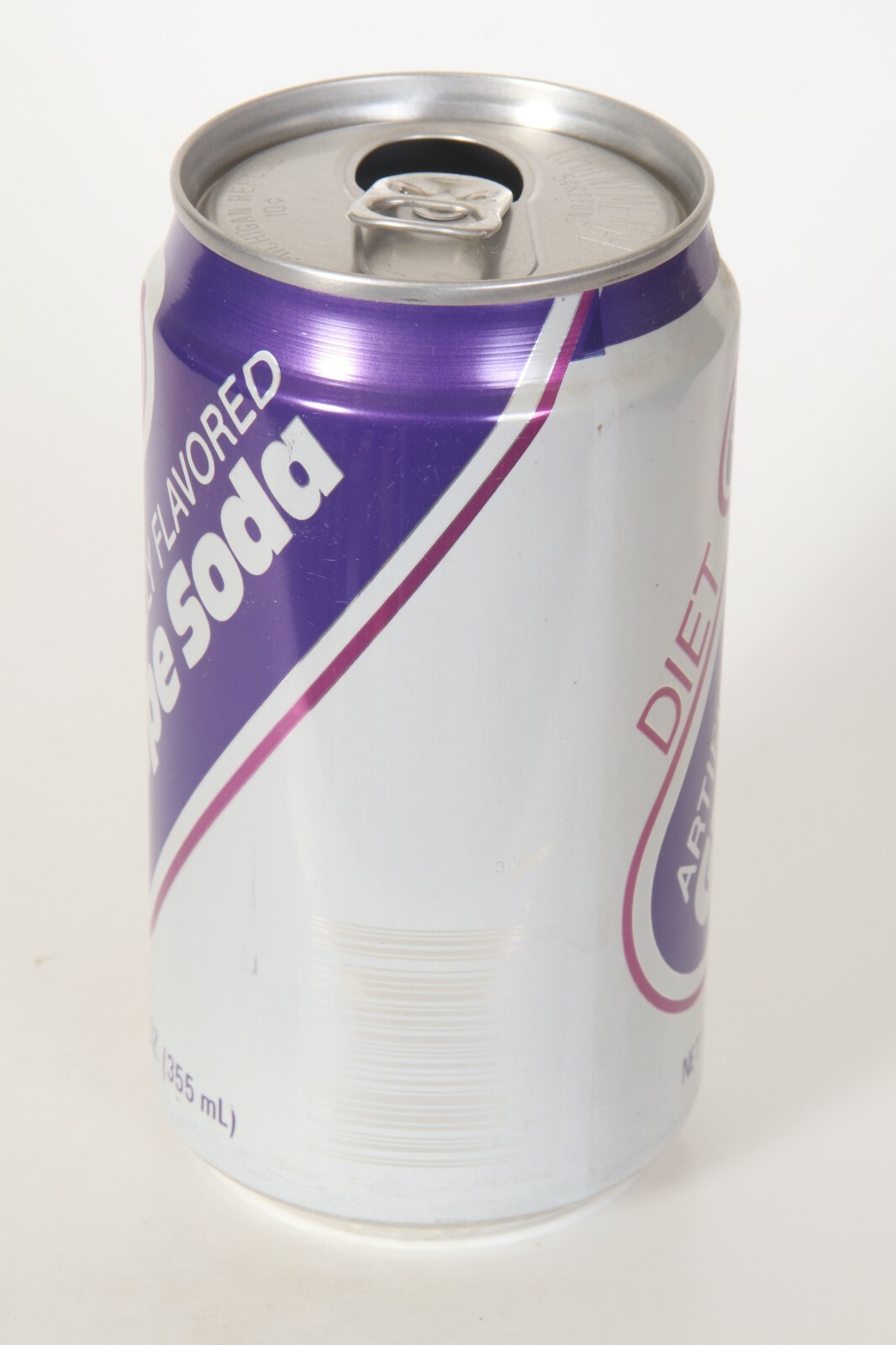 Diet Lady-Lee Grape Soda can