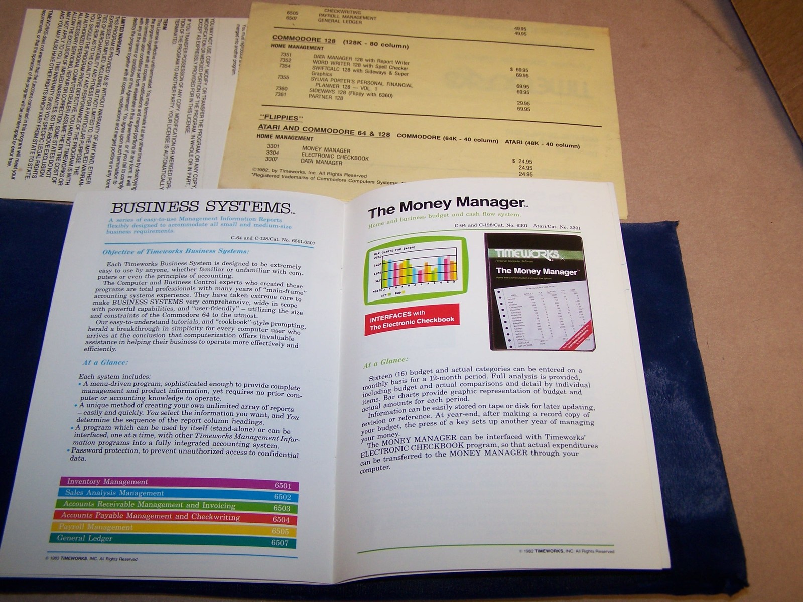 Timeworks Commodore and Atari Advertising Literature