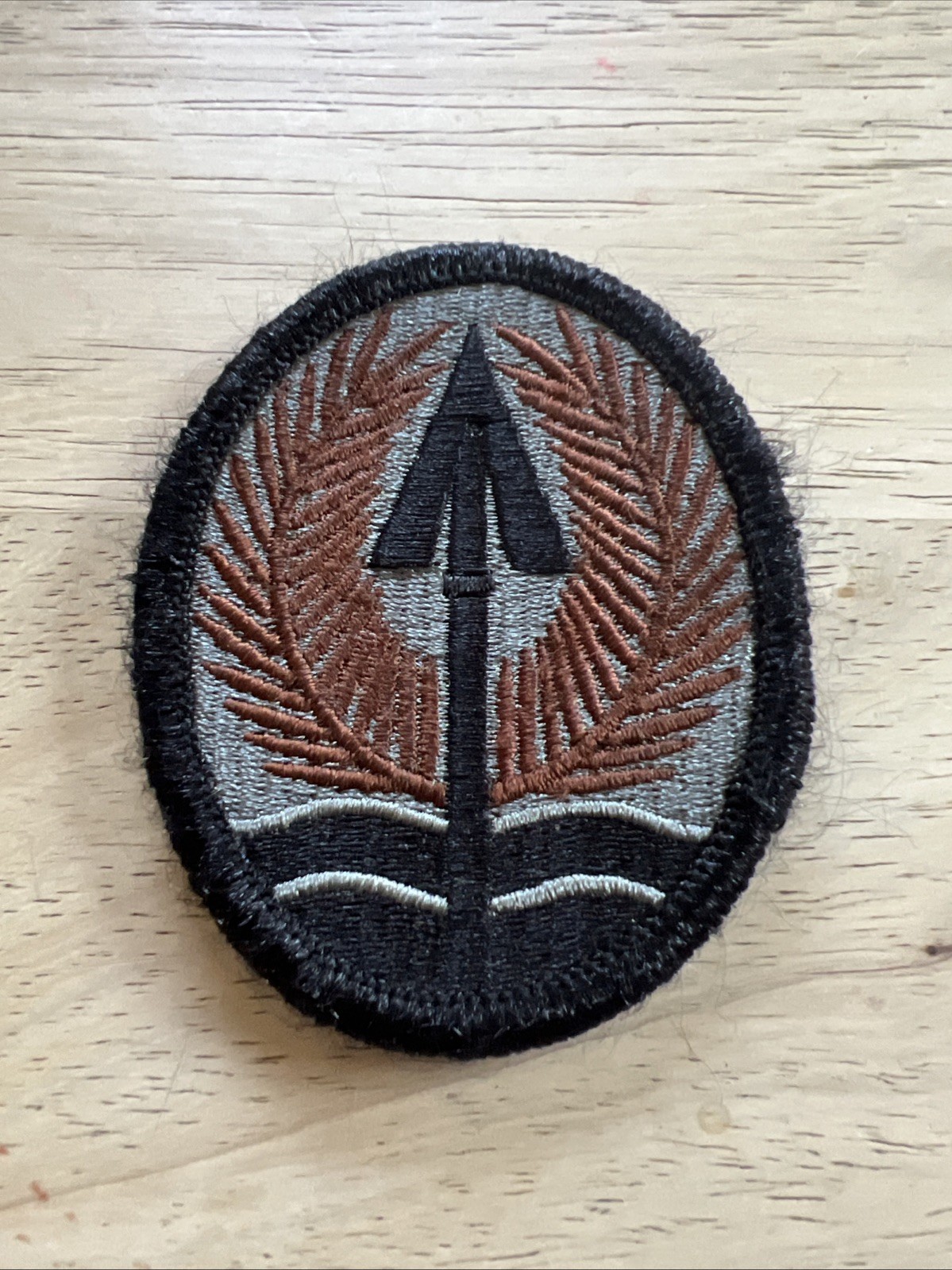 MILITARY PATCH US ARMY HOOK AND LOOP MULTINATIONAL CORPS COLORED WREATH