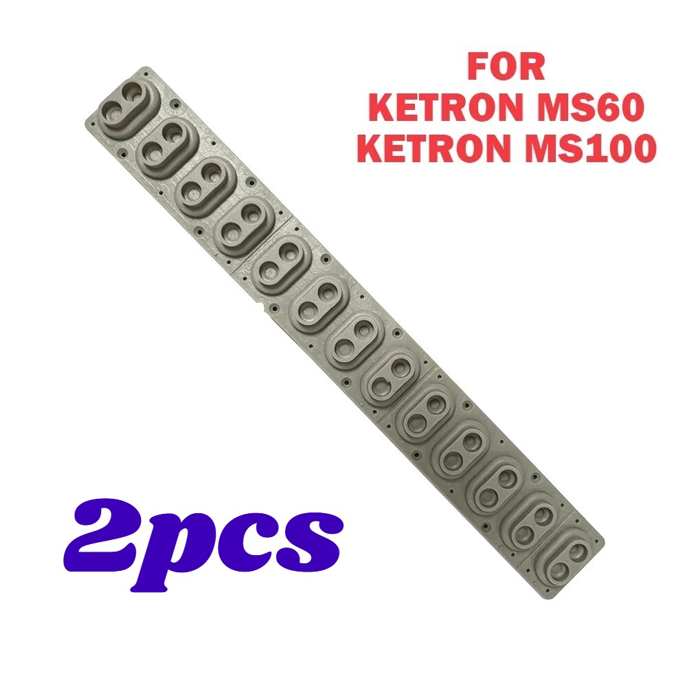 2pcs Conductive Rubber Key Contact Conductive Strip For Korg KETRON MS60 MS100