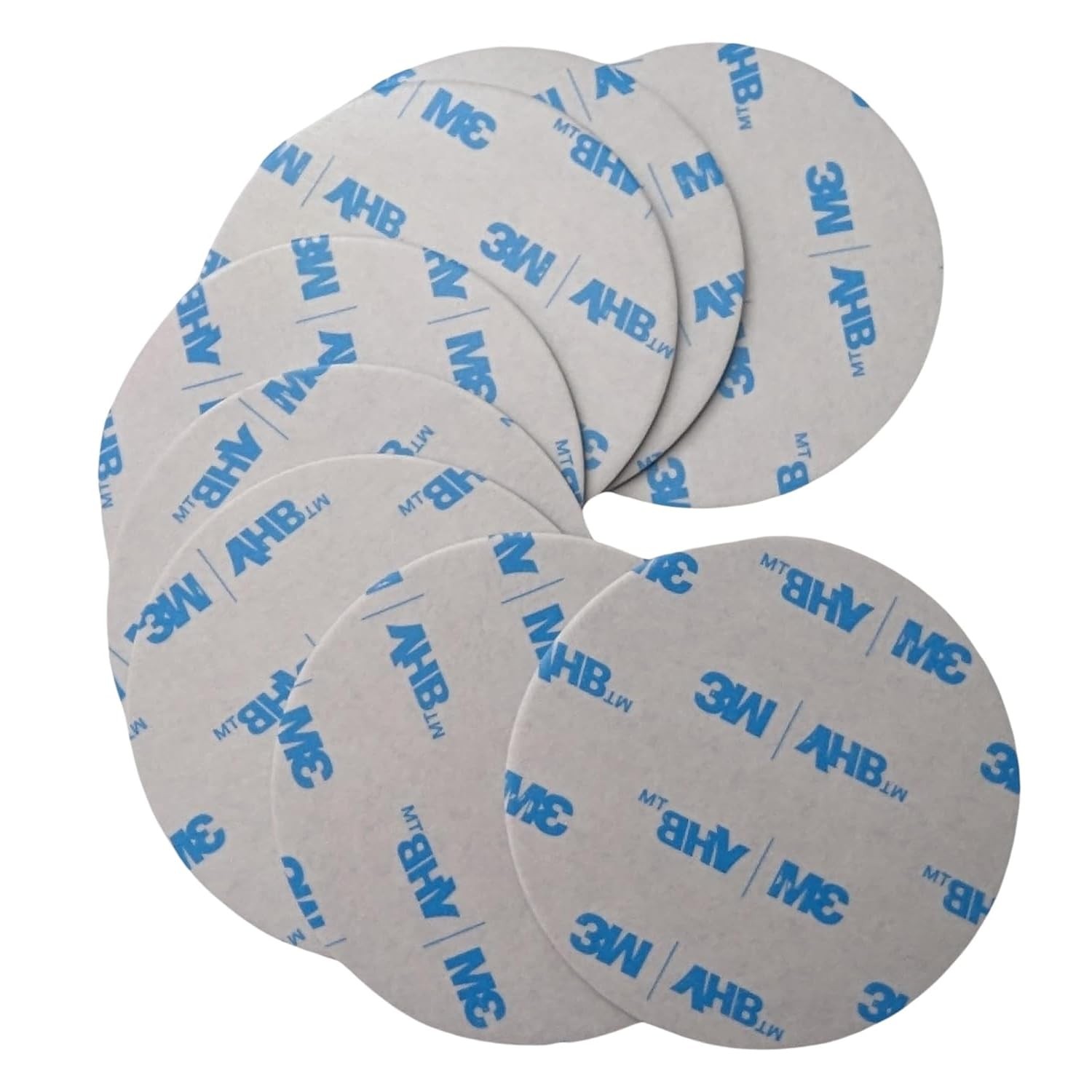 eQualle 8-Pack 2" Round Double-Sided Adhesive Dots Strong Hold Sticky Pads