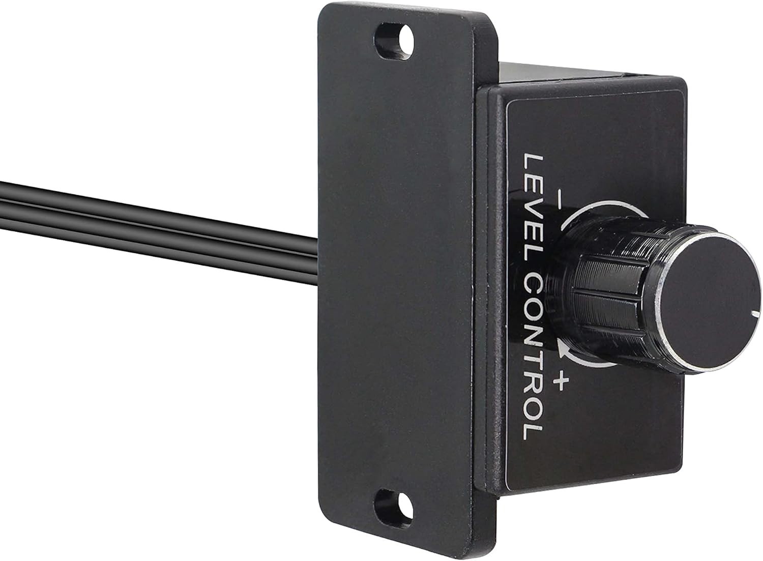 Universal RCA Level Controller - Car Audio Adjuster with Bass Boost Control Knob