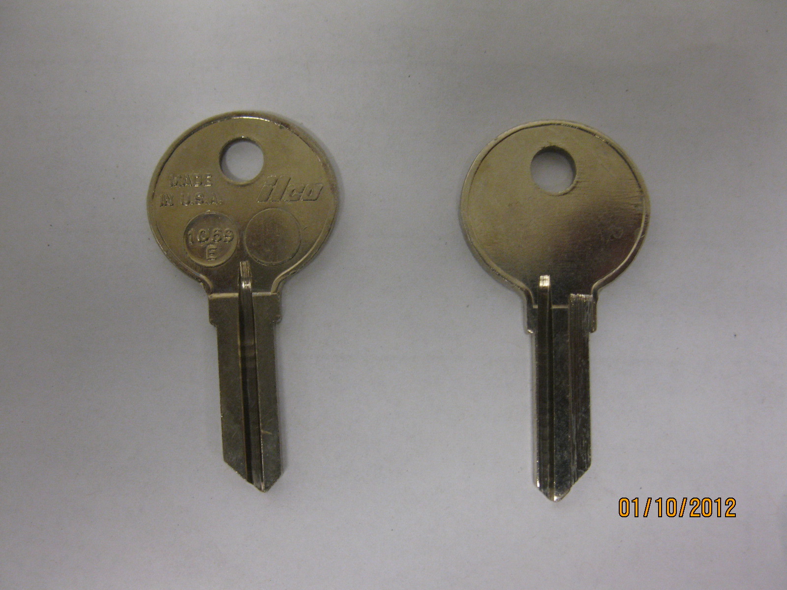 Ilco 1069E National Lockset Key Blank 2 Pcs