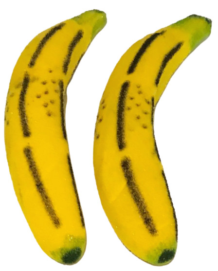 MULTIPLYING SPONGE BANANAS 2 Foam Magic Trick Clown Fruit Funny Stage Comedy Set