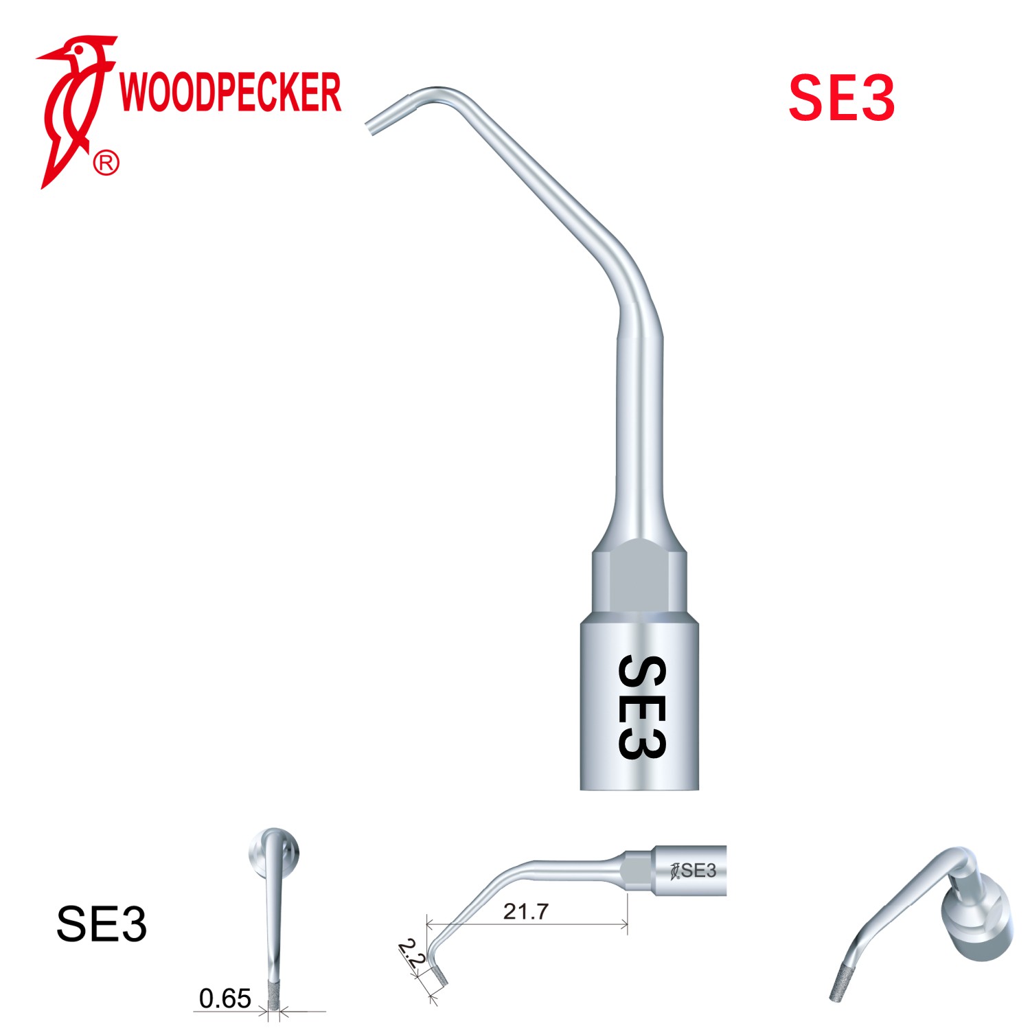 Woodpecker Dental Perio Bone Surgery Tips SE3 for Surgic Smart  & Satelec Perio