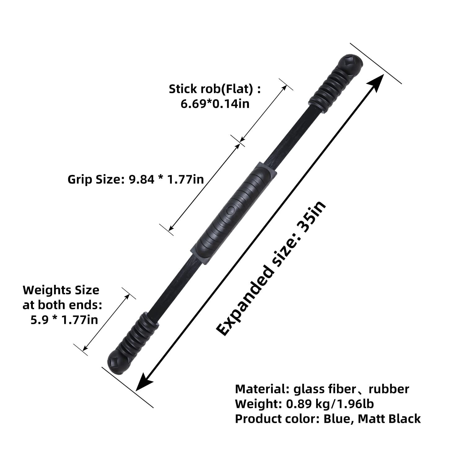 Elastic Fitness Stick Elastic Bar Body Exercise Bar Muscle Training for Exerc...