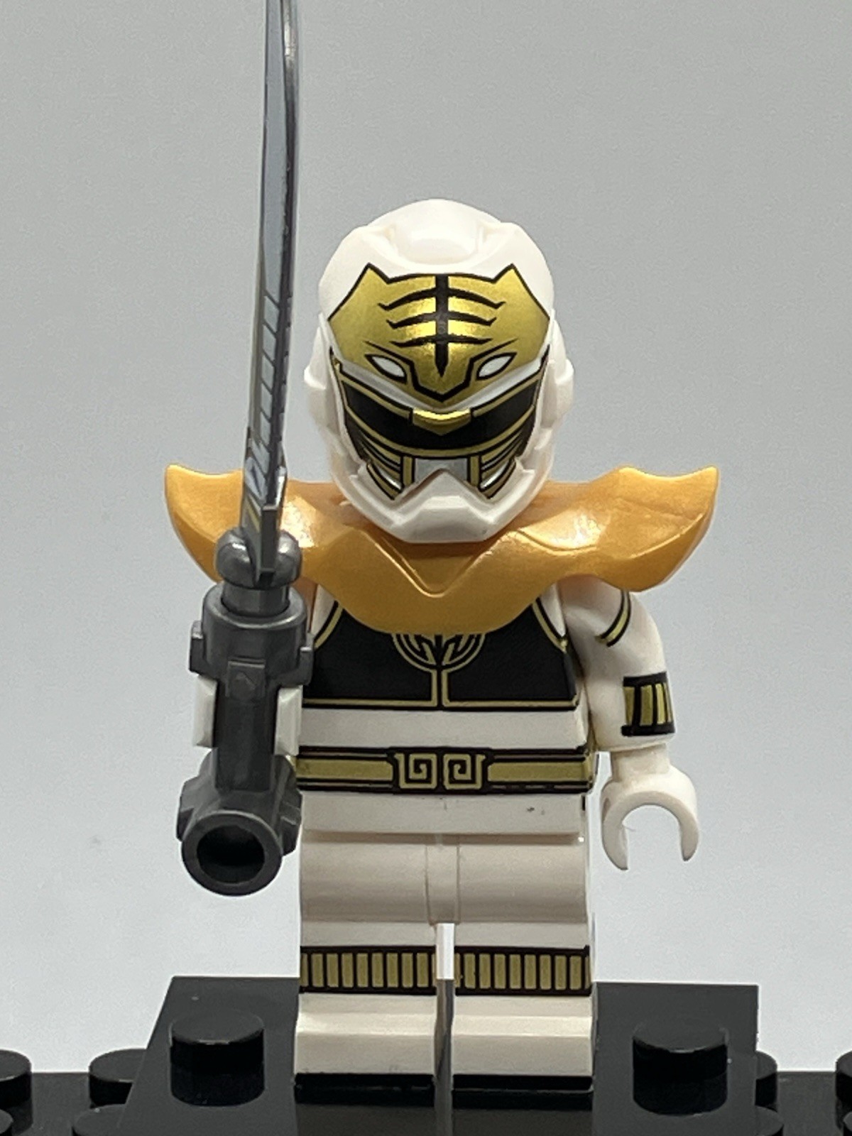 Green And White Custom Power Rangers Mini Figure Set