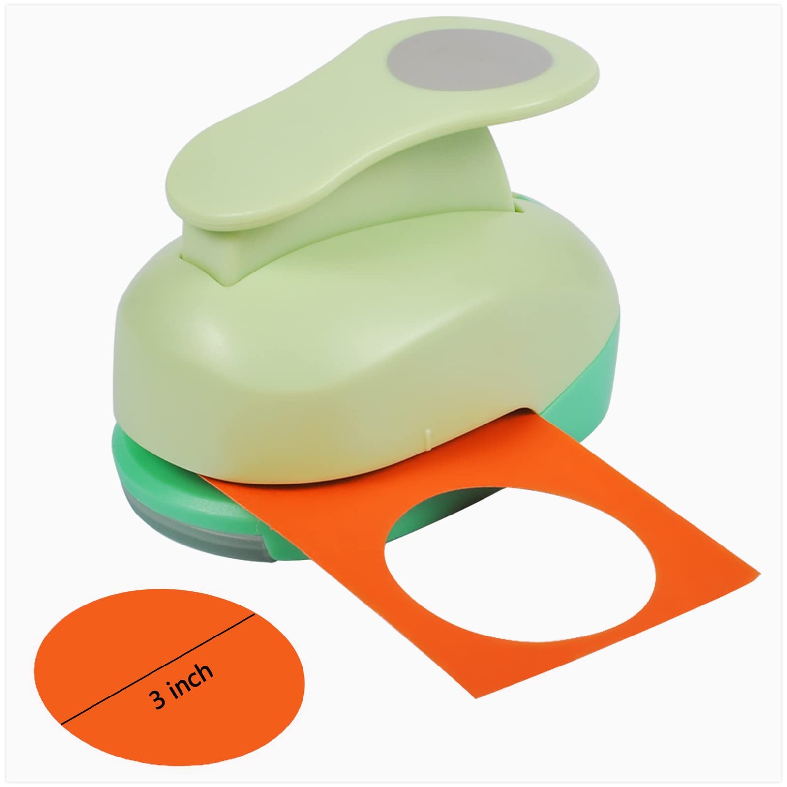 UCEC Paper Punch, 3 Inch XL Size Circle Punch Large Hole 3 Inch,