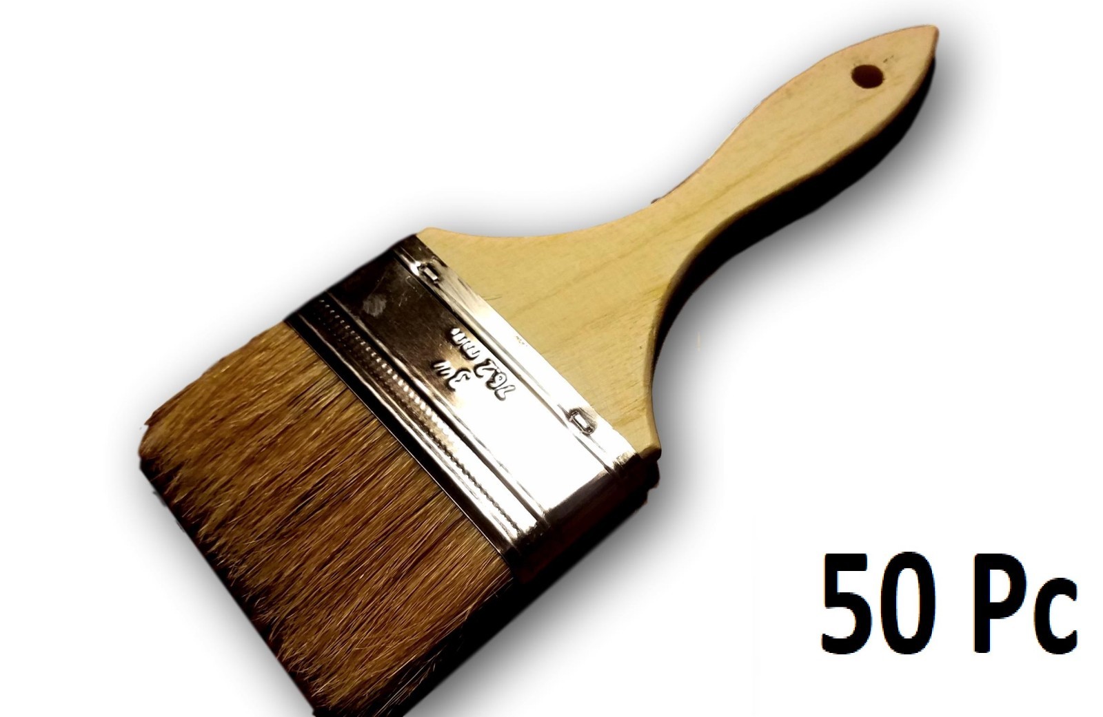 Lot of 50 3" Chip Brush Brushes Perfect for Adhesives Paint Glue Touchups 3 Inch