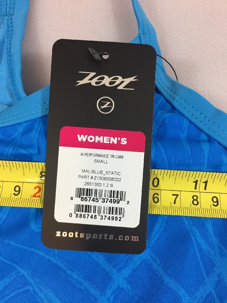 Zoot Womens Performance Cami Tri Top Small S (6048)
