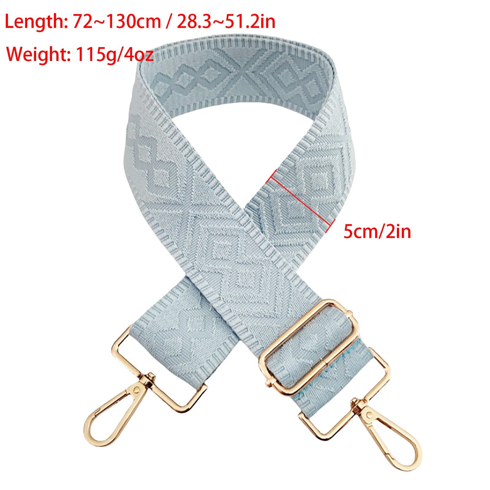 2inches Wide Crossbody Strap , Solid Color Adjustable Purse Strap for Men (Be...