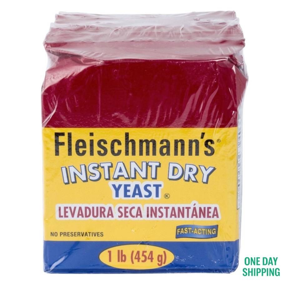 Fleischmann’s Instant Dry Yeast 2 Pack 1 lb Each Bread Machine Baking