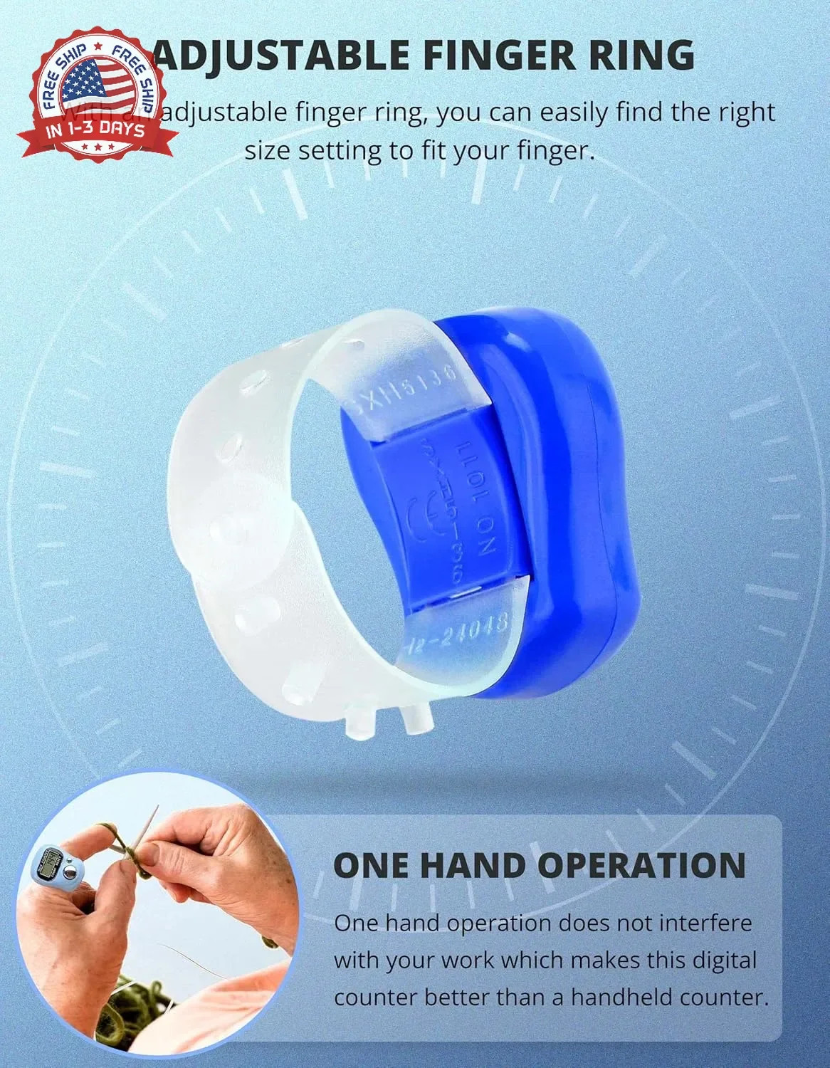 Electronic Finger Counter, 5-Digit LCD Number Clicker | 5-Digit LCD Displa