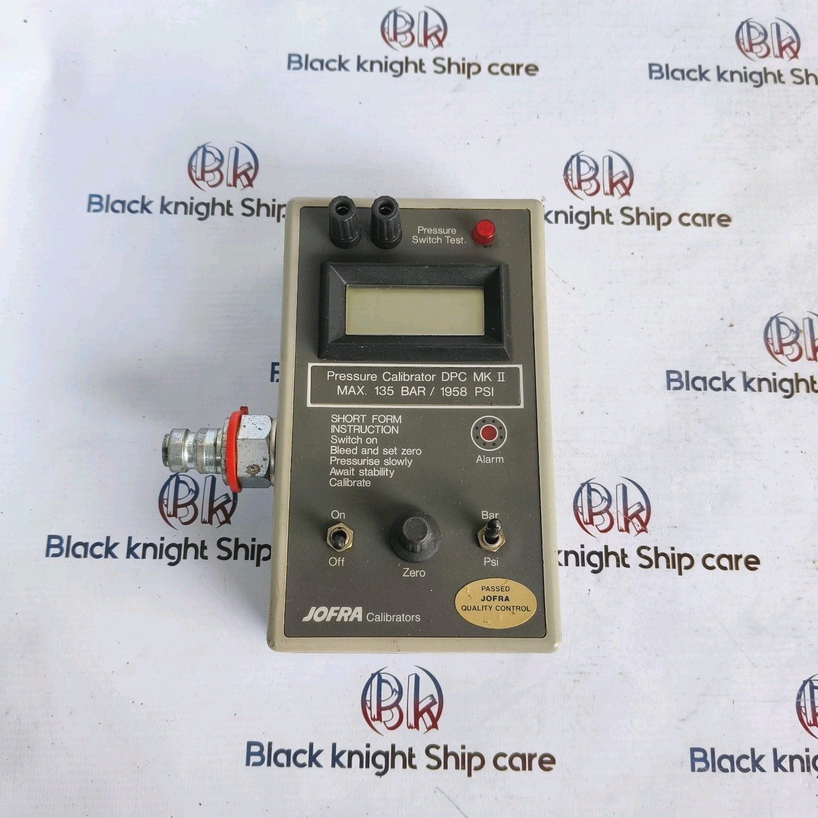 JOFRA Calibrators type-DPC MK 2 135 Bar/1958psi