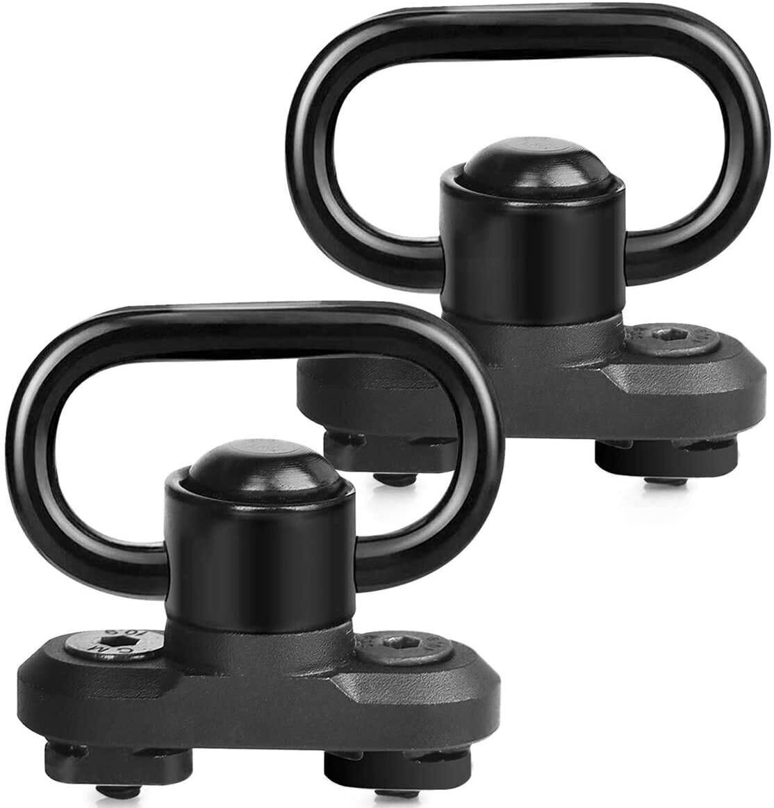 2/4Pcs M-LOK MLOK Quick Release Sling Mount Push Button QD Sling Swivel Adaptor