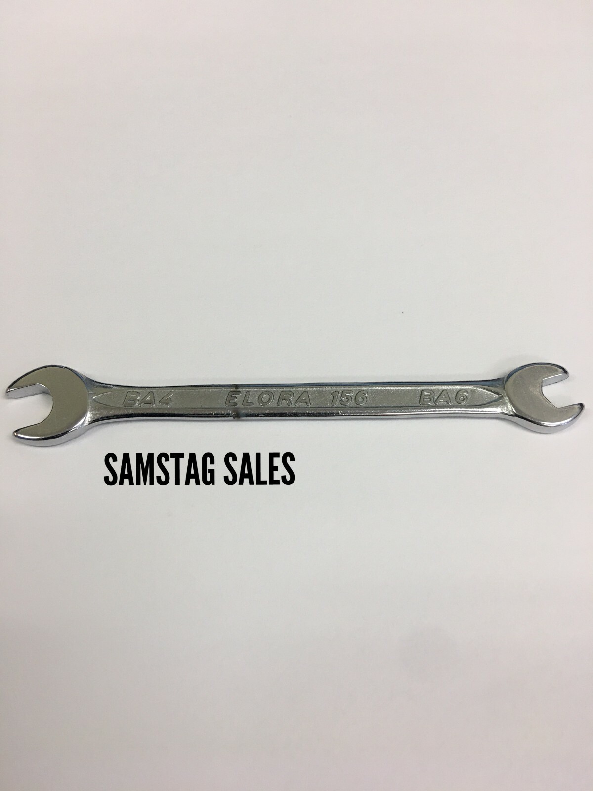 Elora 156BA-6x4 British Association Double Open End Spanner BA6xBA4, 85mm Long