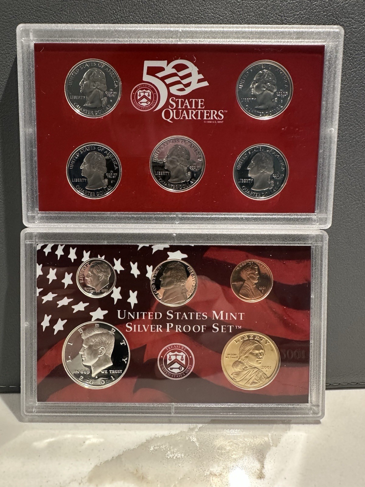 United States Mint 2001 Silver Proof Set 50 State Quarters Proof, San Francisco