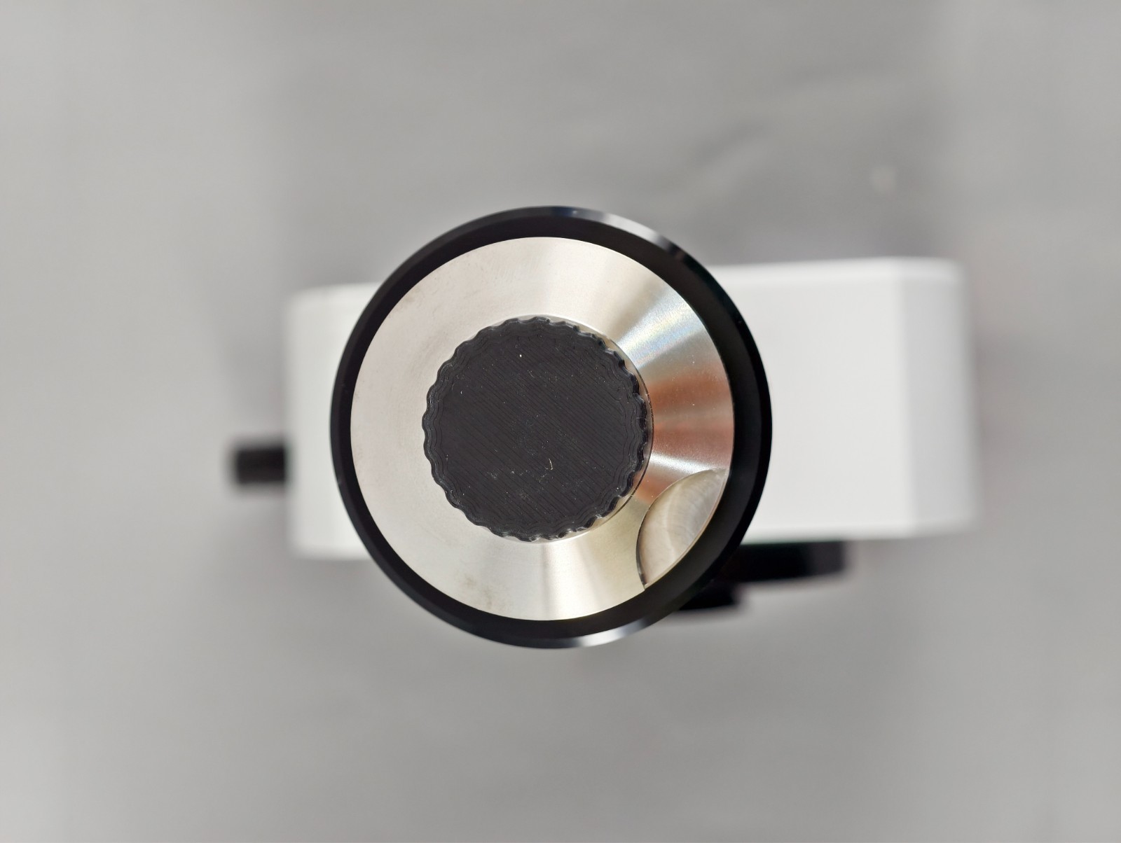 Olympus Microscope U-TRUS with Riser and Optem 0.5x C Mount Camera Adapter