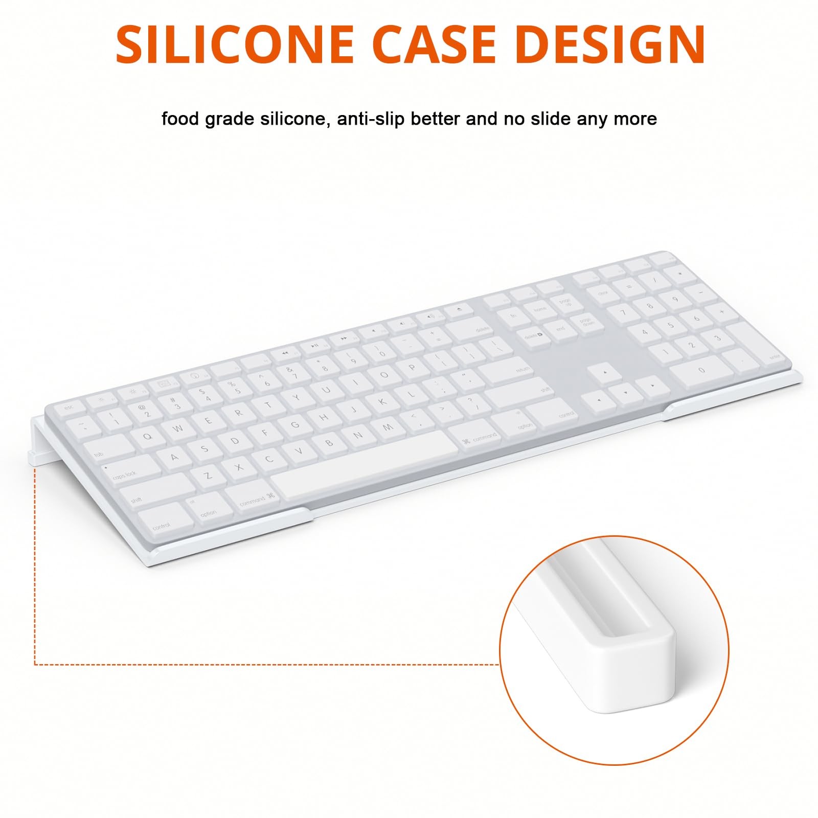 Ergonomic Tilted Computer Keyboard Stand for Comfortable Typing Support