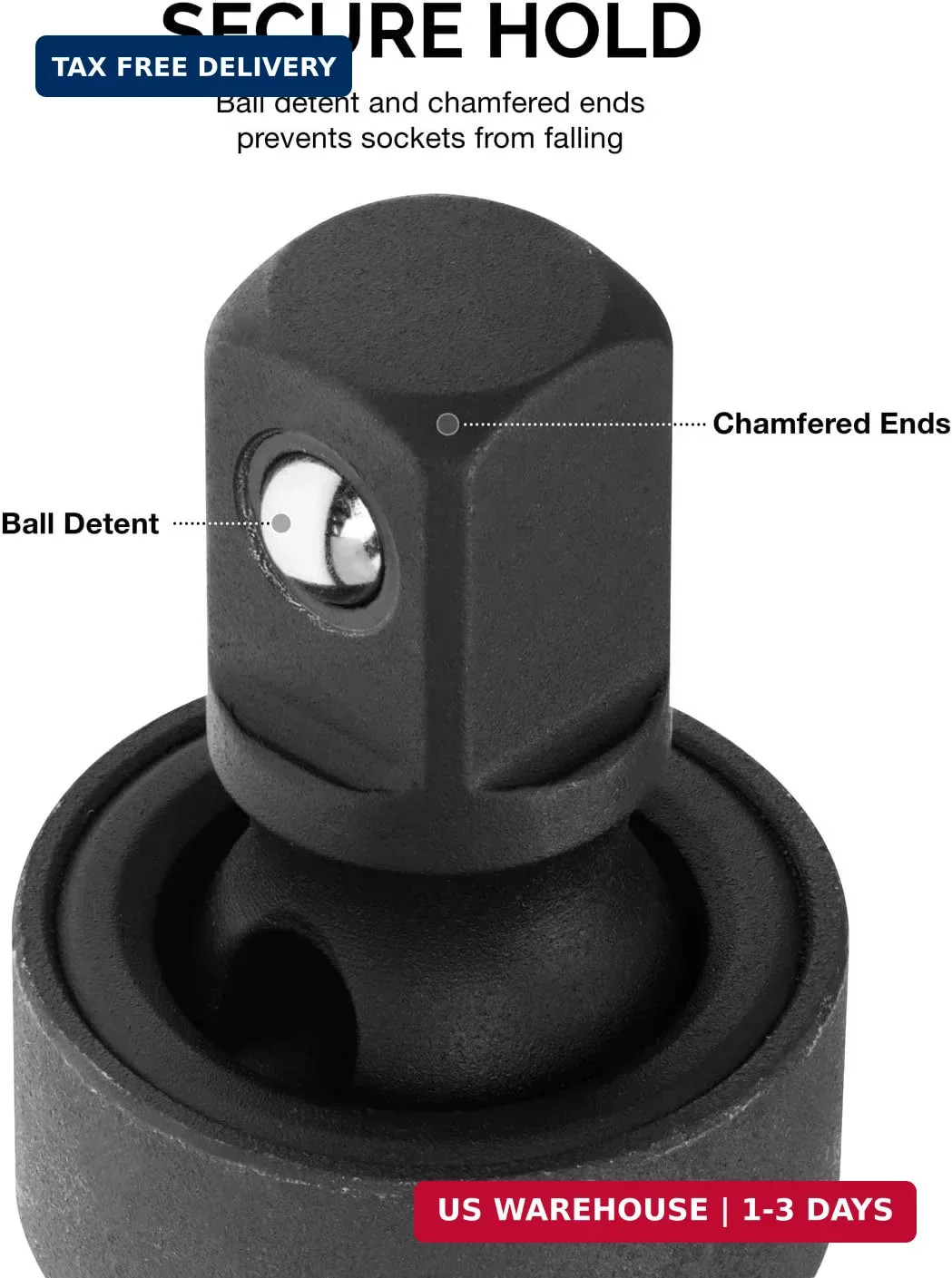 NEIKO 02486A Impact Universal Joint-Socket Swivel Set, Socket Extension Set Made