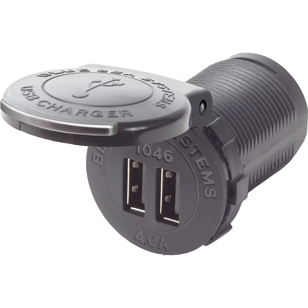 Blue Sea 1046 48V Dual USB Charger Socket Mount BLUE SEA SYSTEM 1046  Expedited
