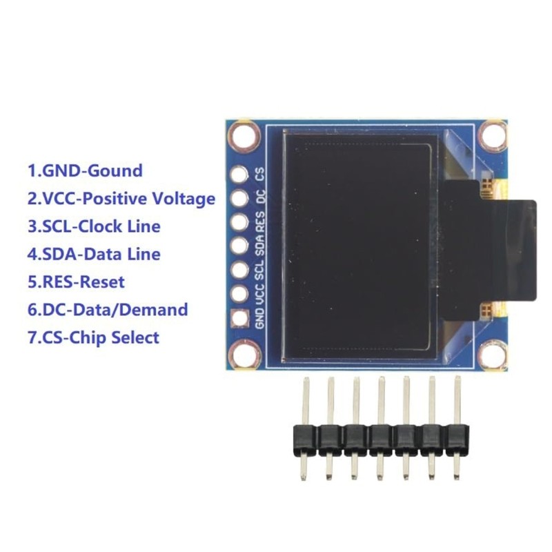 0.95inch Color Organic LED Display 96x64 Resolution For Various Controllers