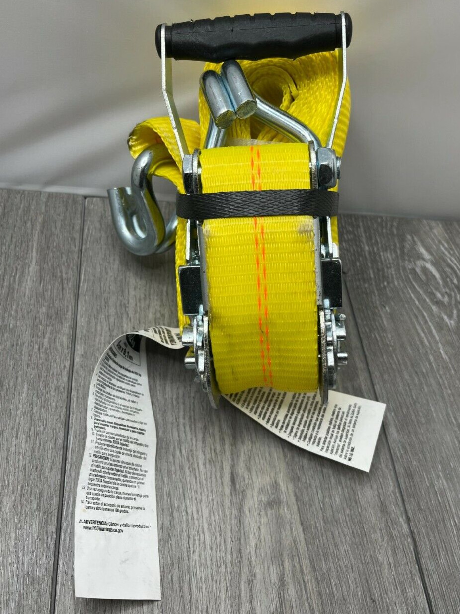 Hampton 04616, 2" x 16 FT HD Ratchet Tie-Down 3,333LBS WLL 10k LB Break Strength