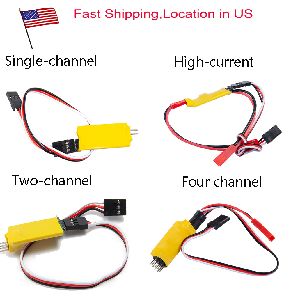 4Types RC Receiver Light Remote Controlled Switch For RC Model Car Crawler Truck