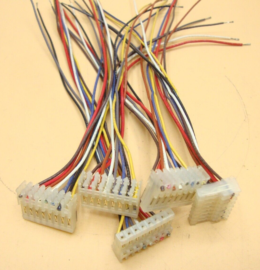 8-PIN 22 AWG IDC Female connectors with wires (Qty 5)