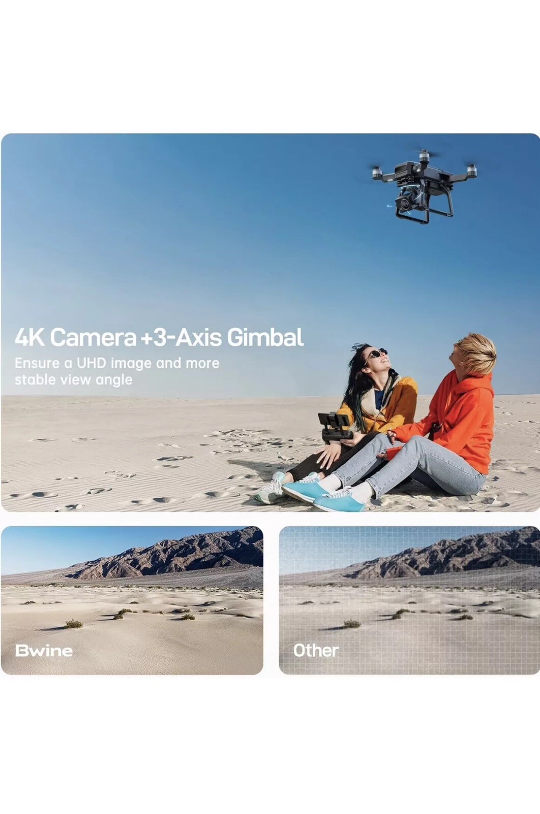 Bwine F7GB2 Drones with Camera for Adults 4K