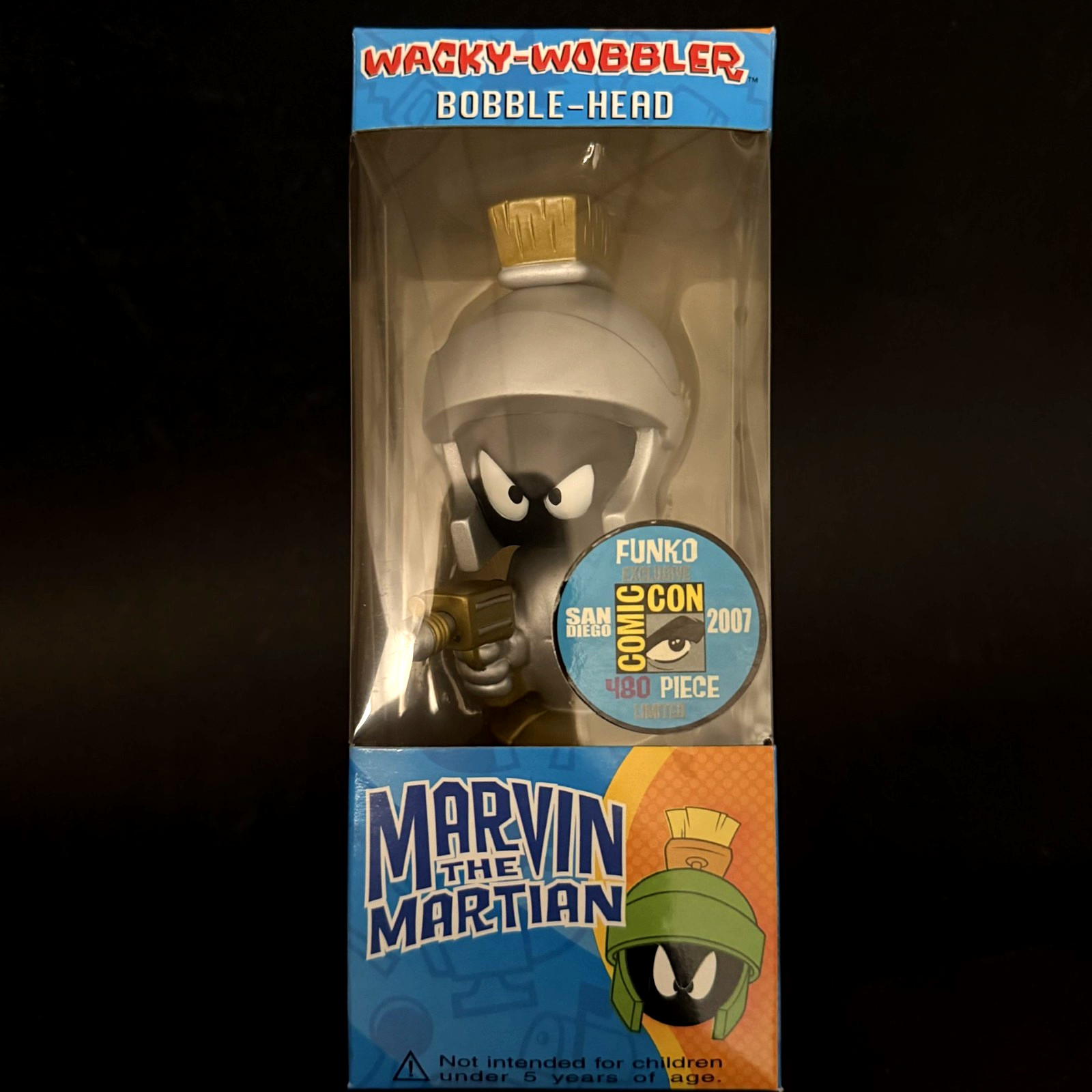 Marvin The Martian SDCC Exclusive Funko Wacky Wobbler Bobble-Head MPN 8248