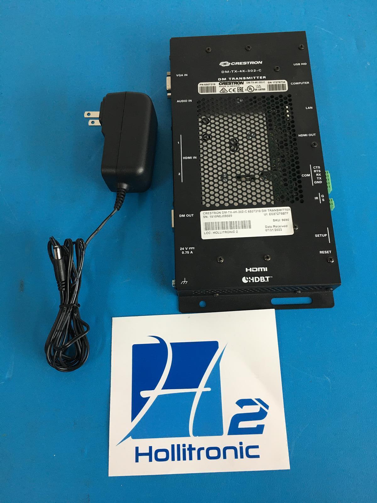CRESTRON DM-TX-4K-302-C 6507319 DM TRANSMITTER W/POWER SUPPLY